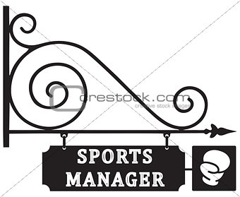 Office sports manager in boxing