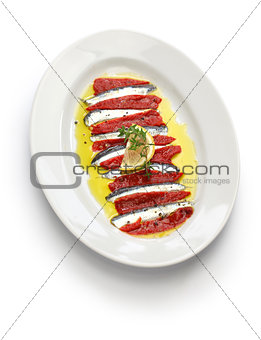 marinated anchovy and paprika