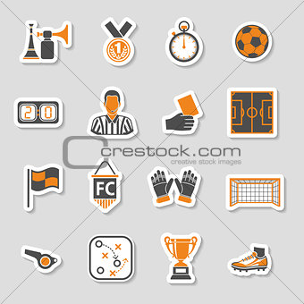 Soccer Icon Sticker Set