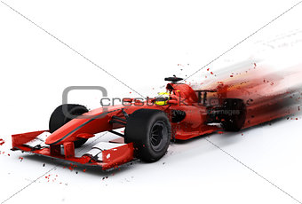 F1 generic racing car with special effect