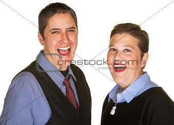 Hysterical Couple Laughing