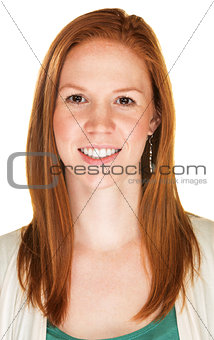 Cheerful Person with Red Hair