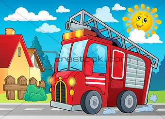 Fire truck theme image 2