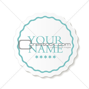 Abstract Design Label Vector Illustration