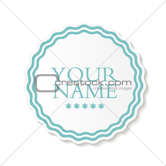 Abstract Design Label Vector Illustration