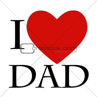 Happy Father`s Day Poster Card Vector Illustration