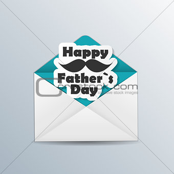 Happy Father Day Poster Card Vector Illustration