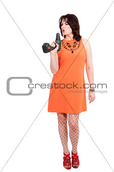 woman with screwdriver