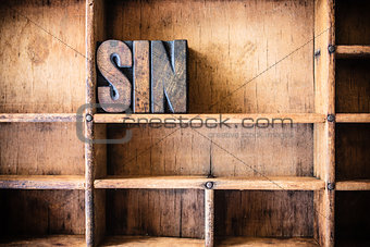 Sin Concept Wooden Letterpress Theme