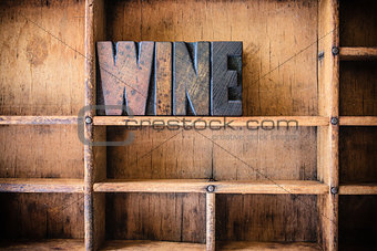 Wine Concept Wooden Letterpress Theme
