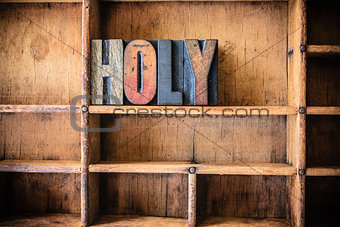 Holy Concept Wooden Letterpress Theme