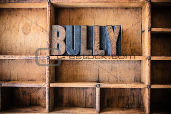 Bully Concept Wooden Letterpress Theme