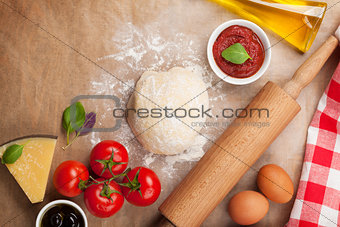 Pizza cooking ingredients