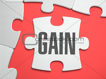Gain - Puzzle on the Place of Missing Pieces.