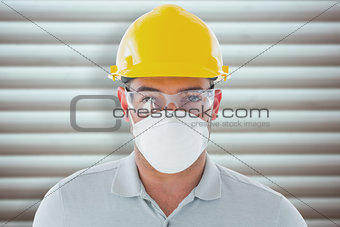 Composite image of manual worker