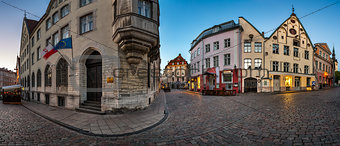 Panorama of Tallinn Old Town in the Morning, Tallinn, Estonia