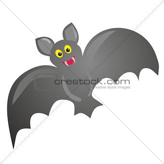 Bat vector illustration isolated on white background