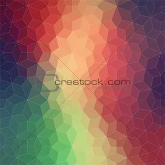 Two-dimensional geometric colorful background