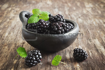 ripe blackberries