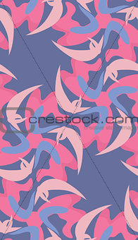 Seamless Pattern of Flying Crescents
