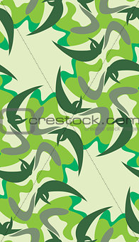 Seamless Flutting Leaves Pattern