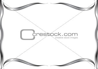 Abstract wavy pattern frame