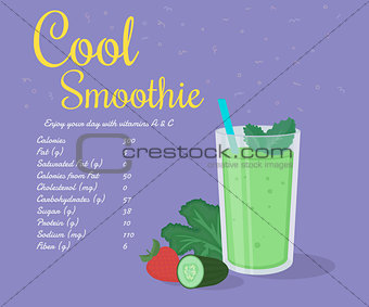 Green cool smoothie