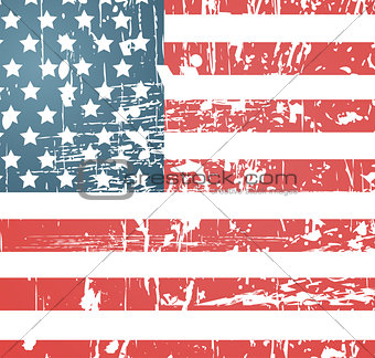 American flag vintage textured background