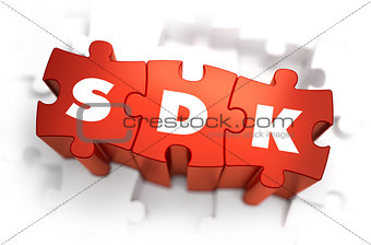 SDK - Text on Red Puzzles.