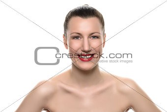 Happy confident young woman with a lovely smile