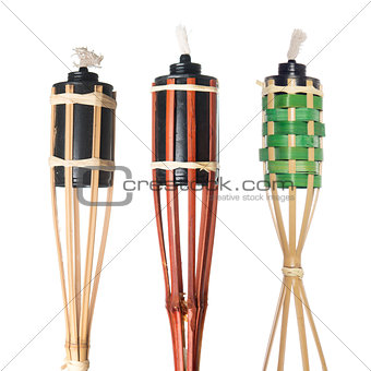 Bamboo torches