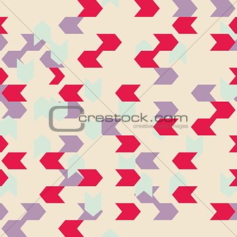 Chevron seamless colorful vector pattern or tile background
