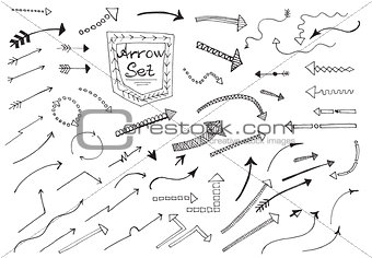 Hand drawn arrows