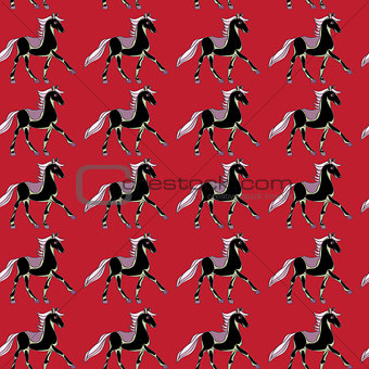 one horse pattern