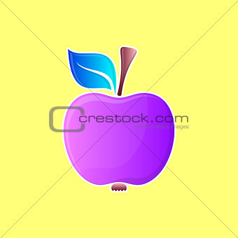 Abstract violet apple