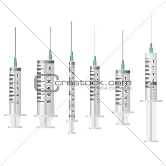 Empty syringes.