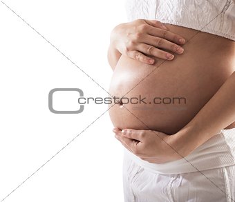 Pregnant woman waiting
