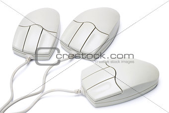 Three Computer mouse