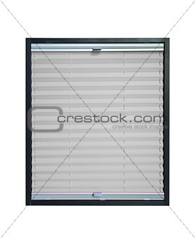 Pleated blind - grey color