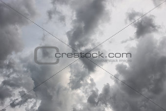 Grey tragic cloudscape