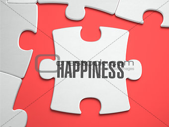 Happiness - Puzzle on the Place of Missing Pieces.