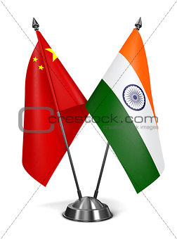India and China - Miniature Flags.