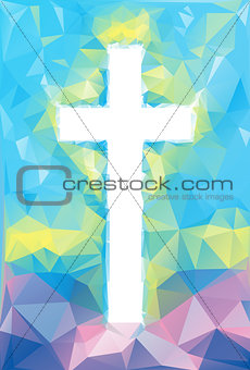colorful abstract Cross