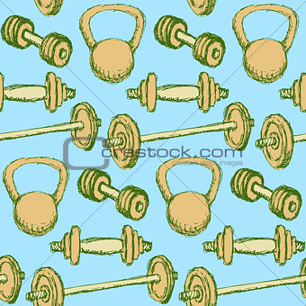 Sketch weights  in vintage style