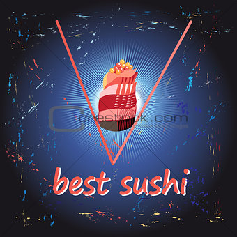 Poster Best sushi