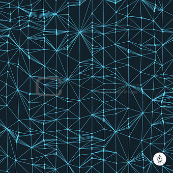 Network abstract background. 3d technology vector illustration.