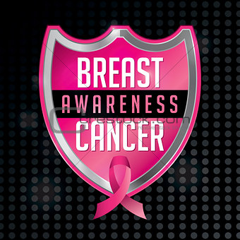 Breast Cancer Awareness Emblem Illustration
