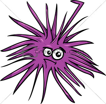 sea urchin cartoon illustration