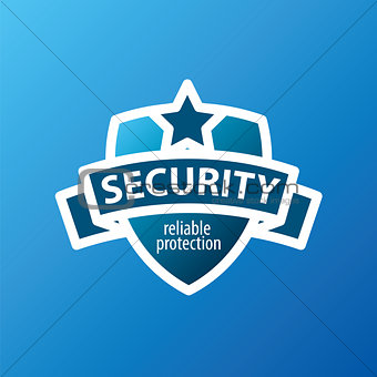 vector logo for security services in the form of shield