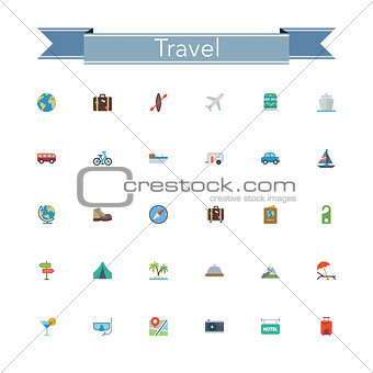 Travel Flat Icons